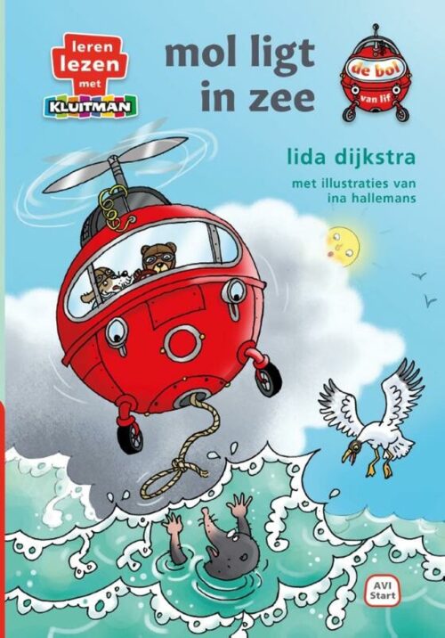 Leren lezen met Kluitman - de bol van lif. mol ligt in zee