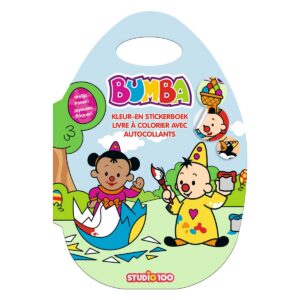 Bumba - Boek - Kleur- en stickerboek - Vrolijk Pasen
