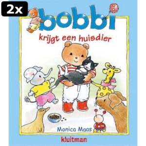 2x Kluitman Boek Bobbi Krijgt Een Huisdier