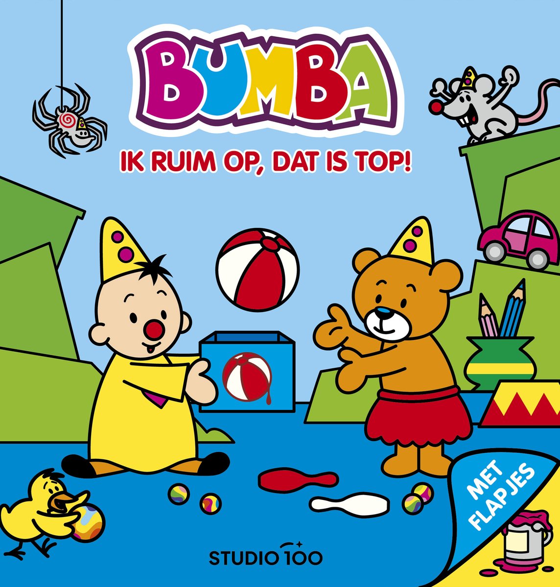 Bumba kartonboek met flapjes - Ik ruim op