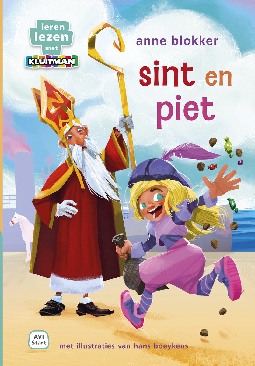 Leren lezen met Kluitman - sint en piet