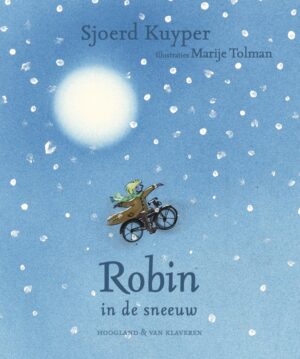 Robin in de sneeuw