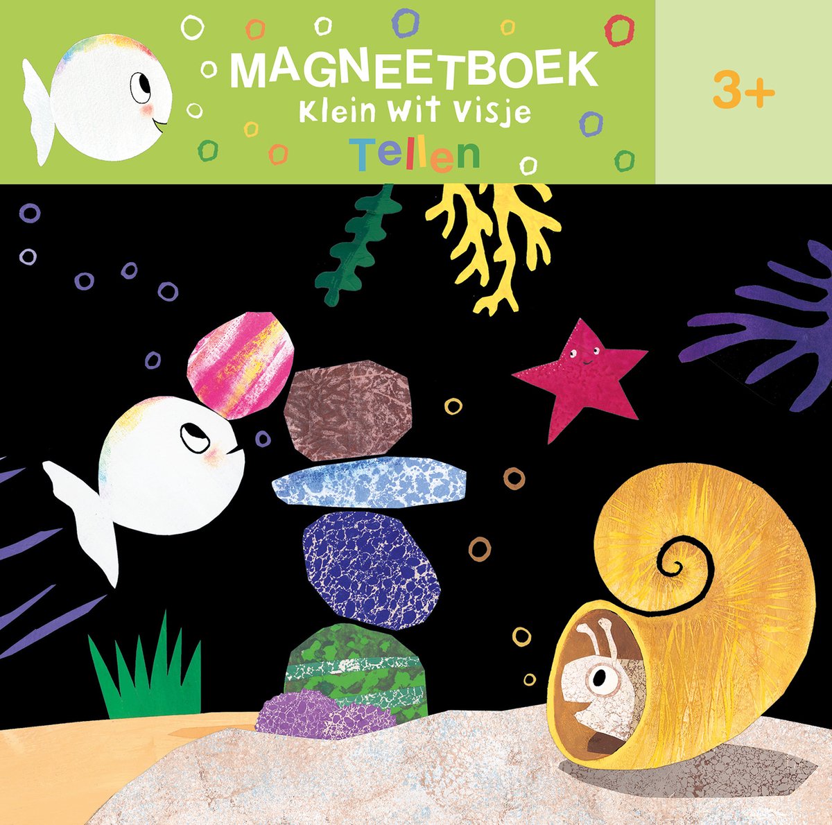 Klein wit visje - Magneetboek Klein wit visje.