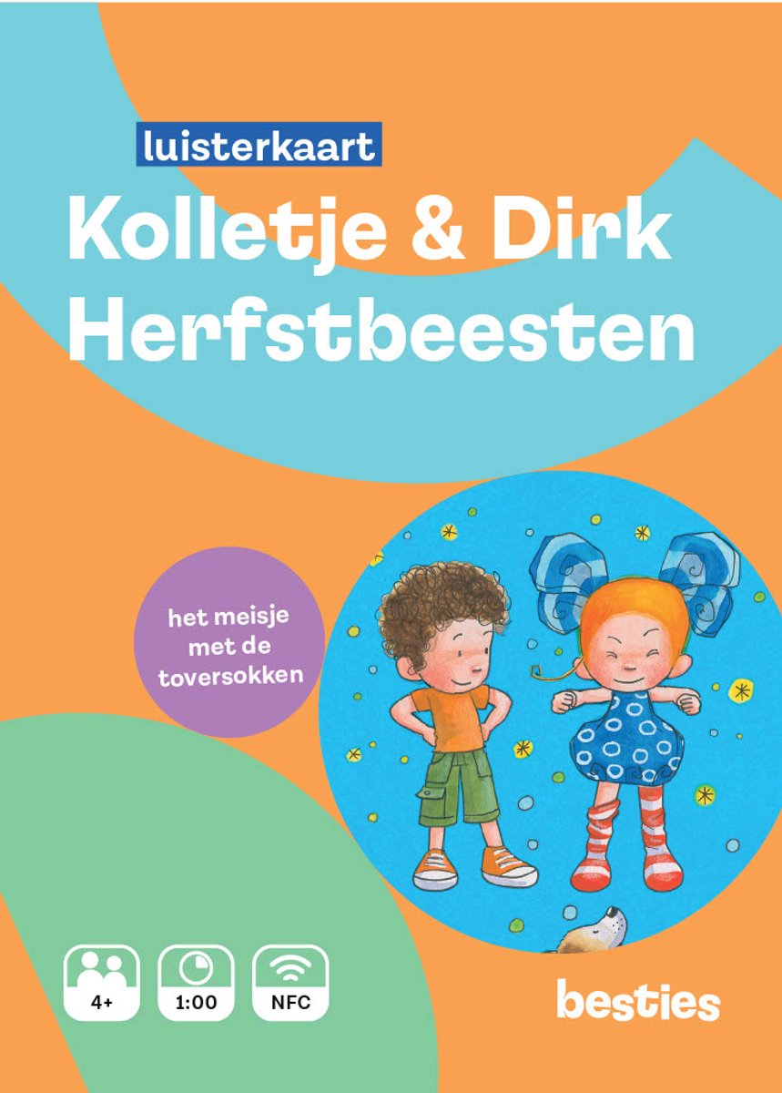 Kolletje en Dirk luisterkaart Besties - Herfstbeesten - Luisterboek kinderen Nederlands